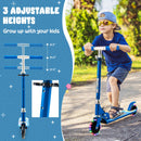 Folding Kick Scooter with 3 Adjustable Heights for Kids