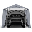 10 x 16/10 x 20 Feet Outdoor Heavy-Duty Carport with 2 Doors