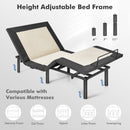 Queen Size Adjustable Bed Base Electric Bed Frame with Massage Modes