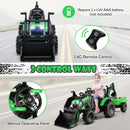 12V 3 in 1 Kids Ride On Excavator with Shovel Bucket and Music