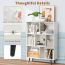 7/8/10-Cube Bookcase with 5 Tapered Metal Legs