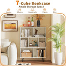 7/8/10-Cube Bookcase with 5 Tapered Metal Legs