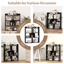 7 Cubes Open-back Bookshelf with Anti-Toppling Devices
