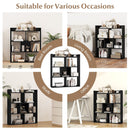 7 Cubes Open-back Bookshelf with Anti-Toppling Devices