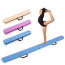 7 FT Folding Balance Beam with Removable Suede Cover and Non-slip Bottom