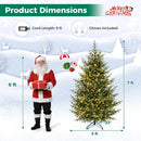 6 FT Pre-Lit Artificial Christmas Tree with 240 LED Lights