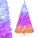 6 Ft Pre-Lit Artificial Christmas Tree with 11 Light Modes
