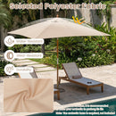Rectangular Patio Umbrella 7ft with Adjustable Tilt