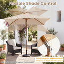 Rectangular Patio Umbrella 7ft with Adjustable Tilt