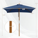 Rectangular Patio Umbrella 7ft with Adjustable Tilt