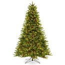 6/7 FT Artificial Christmas Tree with Pine Cones and Adjustable Brightness