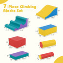 7-Piece Foam Blocks for Toddlers Soft Climbing Toys Indoor Play for Babies