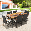 5/7-Piece Outdoor Dining Set with Acacia Wood Table