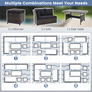 7-Piece Wicker Patio Furniture Set with Cushions
