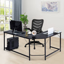 L Shaped Desk Corner Computer Desk PC Laptop Gaming Table Workstation