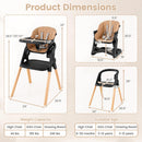 7-in-1 Convertible High Chair with Adjustable Tray