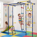 7-in-1 Indoor Jungle Gym for Toddlers with Slide & Rings