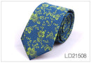 Men's 6cm Flower Graffiti Yarn-dyed Tie
