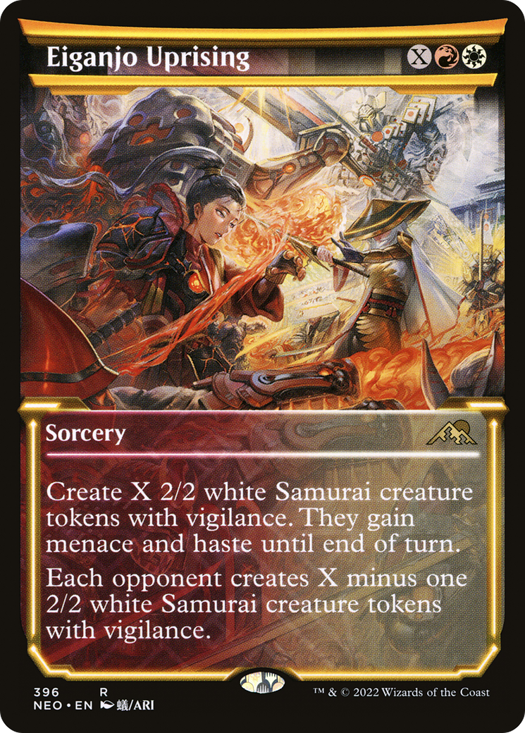 Eiganjo Uprising (NEO-396) - Kamigawa: Neon Dynasty: (Showcase) Foil