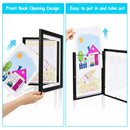 12.99x9.52in Kids Art Frame Front Opening Wooden Frame Artwork Display Storage Frame A4 Picture Frame Wall Display for Photo Art Projects Picture Chil