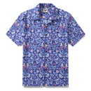 Hawaiian Shirt For Men Midnight Garden By Jill Labieniec Print Shirt Camp Collar 100% Cotton