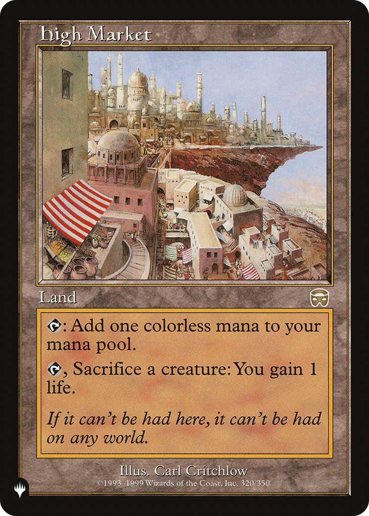 High Market (LIST-MMQ-320) - The List