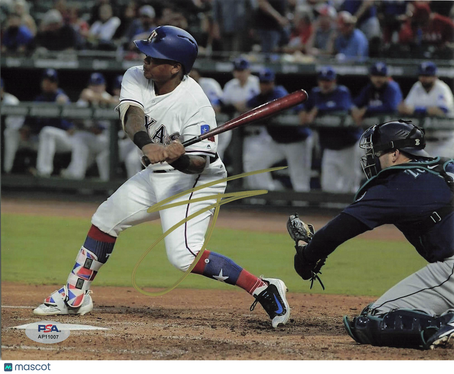Willie Calhoun Texas Rangers Signed 8x10 Photo PSA