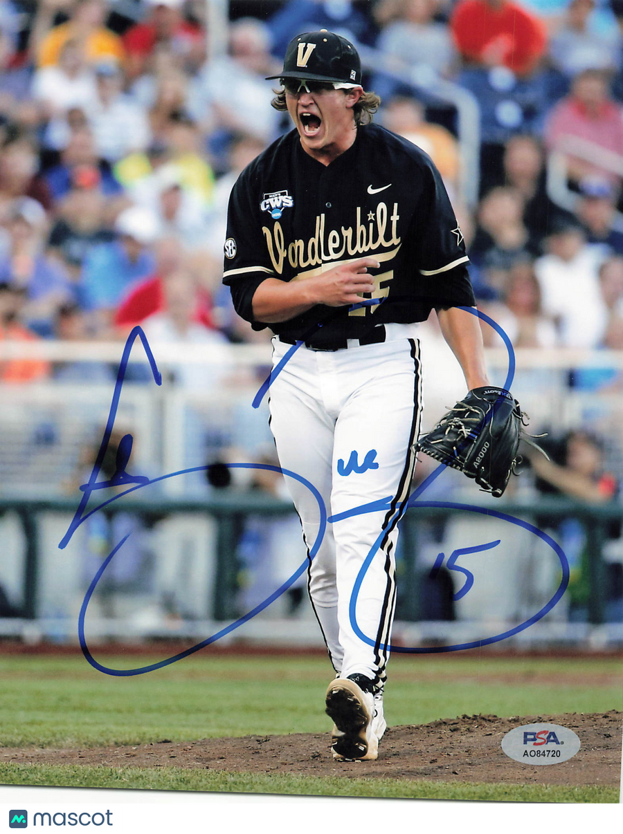 Carson Fulmer Vanderbilt Commodores Signed 8x10 Photo PSA