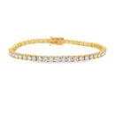 5.50ct Diamond Tennis Bracelet 18KT Yellow Gold