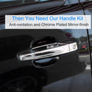iMounTEK 4pcs Chrome Outer Handles Outside Exterior Door Handles Front Rear for Chevy Pickup Truck 2007-2013 Suburban Sierra Silverado Escalade Cadill