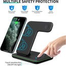 Compatible Mobile Phone Watch Earphone Wireless Charger 3 In 1 Wireless Charger Stand
