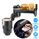 Car Cup Holder TrayÊ360¡ Rotating Car Bottle Holder Expander Adapter Multifunctional Water Cup Mount Stand with Detachable Tray