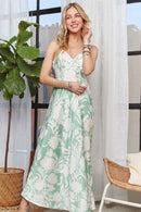 ADORA Print Spaghetti Strap Maxi Dress