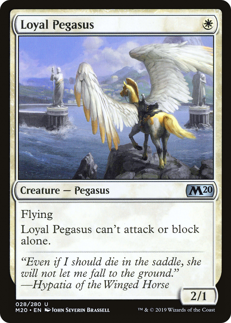 Loyal Pegasus (M20-028) - Core Set 2020 Foil