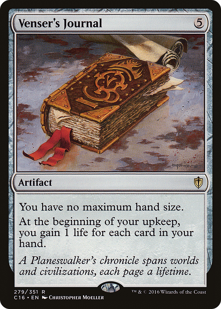 Venser's Journal (C16-279) - Commander 2016