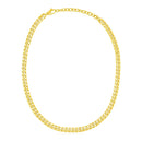 14k Yellow Gold Cuban Chain Choker Necklace
