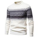 Printed Round Neck Sweater For Men