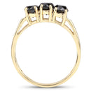 0.99 Carat Genuine Black Diamond .925 Sterling Silver Ring