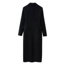 Fashionable Lapel Buttoned Flap Pocket Coat