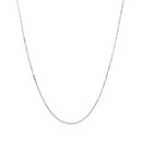 14k White Gold Classic Box Chain 0.45mm