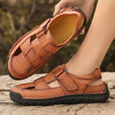 Mens Sandals Summer Full-grain Leather