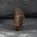 Men Waist Pack Genuine Leather Retro Cell Phone