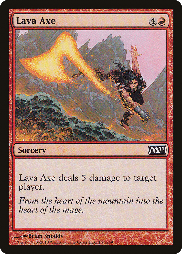 Lava Axe (M11-147) - Magic 2011 Foil