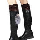 Women Winter Crochet Knit Leg Warmers