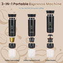 Portable Espresso Machine with Self-Heating & 7500mAh Battery
