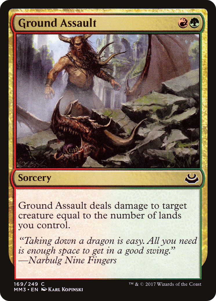 Ground Assault (MM3-169) - Modern Masters 2017 Foil