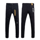 American-style Black Trousers Embroidery