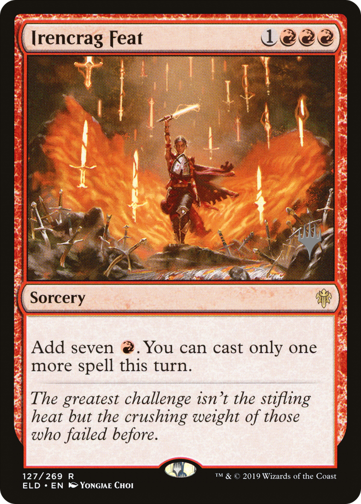 Irencrag Feat (PPELD-127P) - Throne of Eldraine Promos Foil