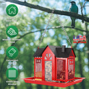 Barn Bird Feeder with Lift Top Lid and Viewing Window