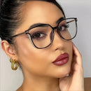 Anti-blue Light Reading Glasses For Women Fashion Large Rim
